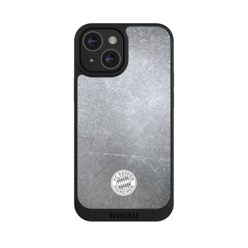 Apple iPhone 13 Mini NIVOpure Classic FCB Logo Small - White on Metal Look