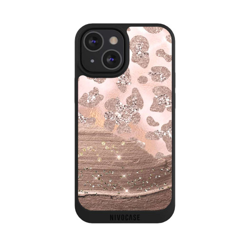 Apple iPhone 13 Mini NIVOpure Silver Leopard Glitterlook