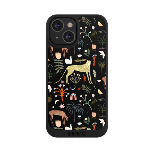 Apple iPhone 13 Mini NIVOpure Wild garden letters by Léa Le Pivert