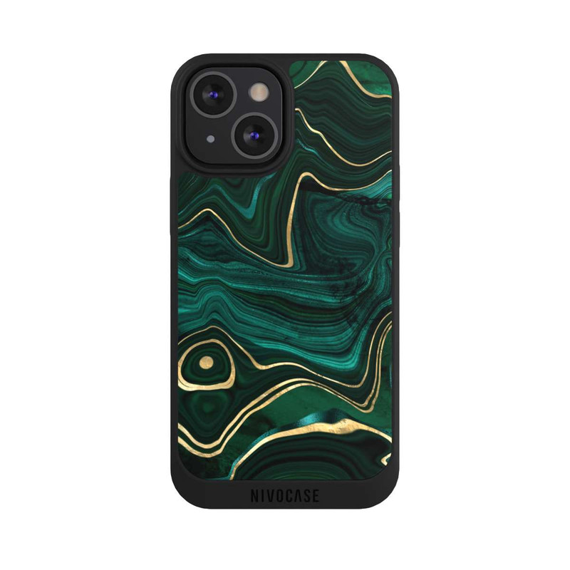 iPhone 13 Mini NIVOpure Malachite gold print