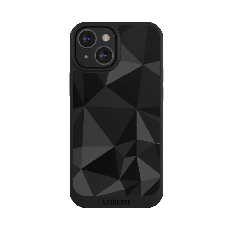 iPhone 13 Mini NIVOpure Polygon Pattern Black