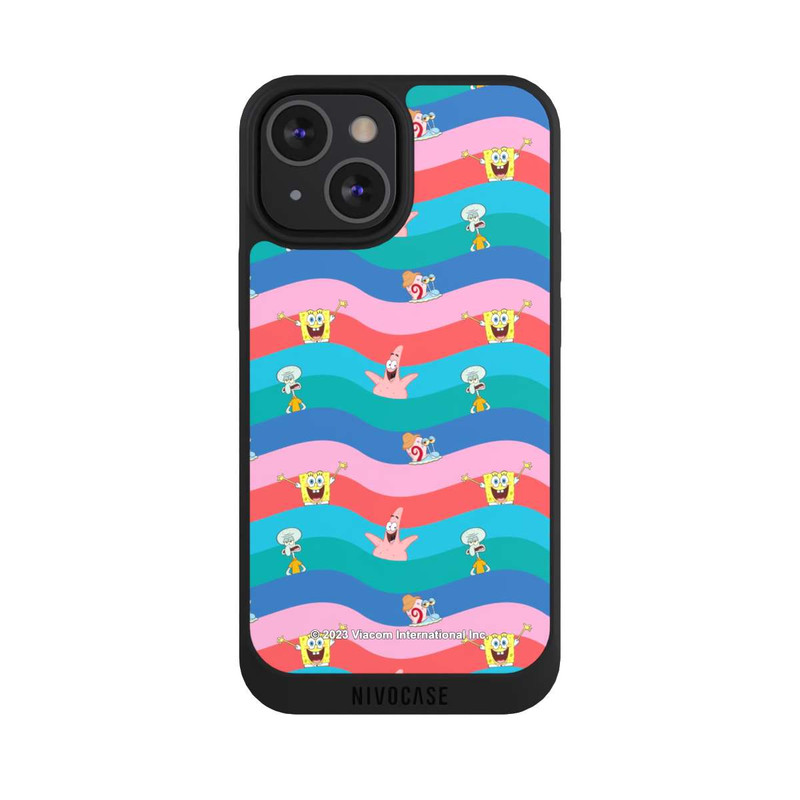 iPhone 13 Mini NIVOpure Spongebob Friends Colorful Waves