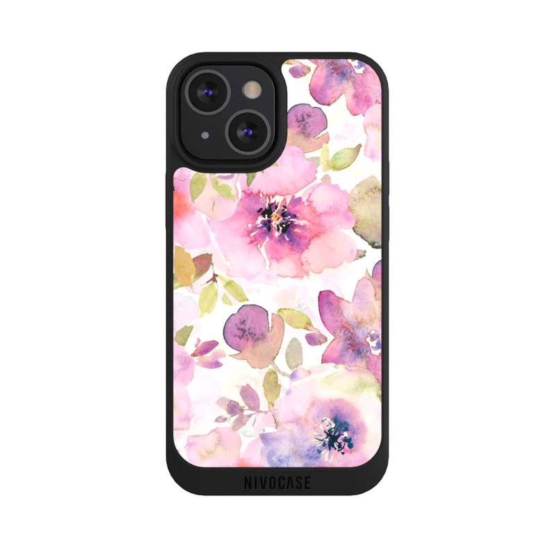 iPhone 13 Mini NIVOpure Pink Flowers Wallpaper