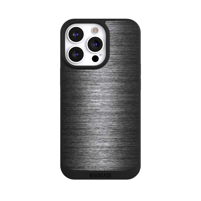 iPhone 13 Pro NIVOpure Aspect Métallique Anthracite