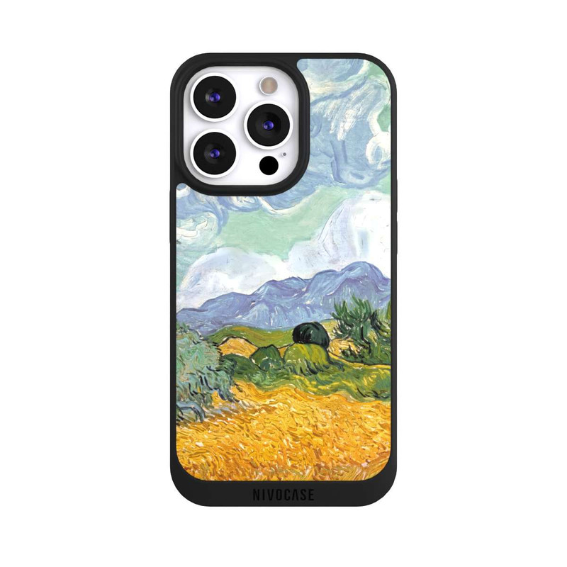 iPhone 13 Pro NIVOpure Weizenfeld mit Zypressen