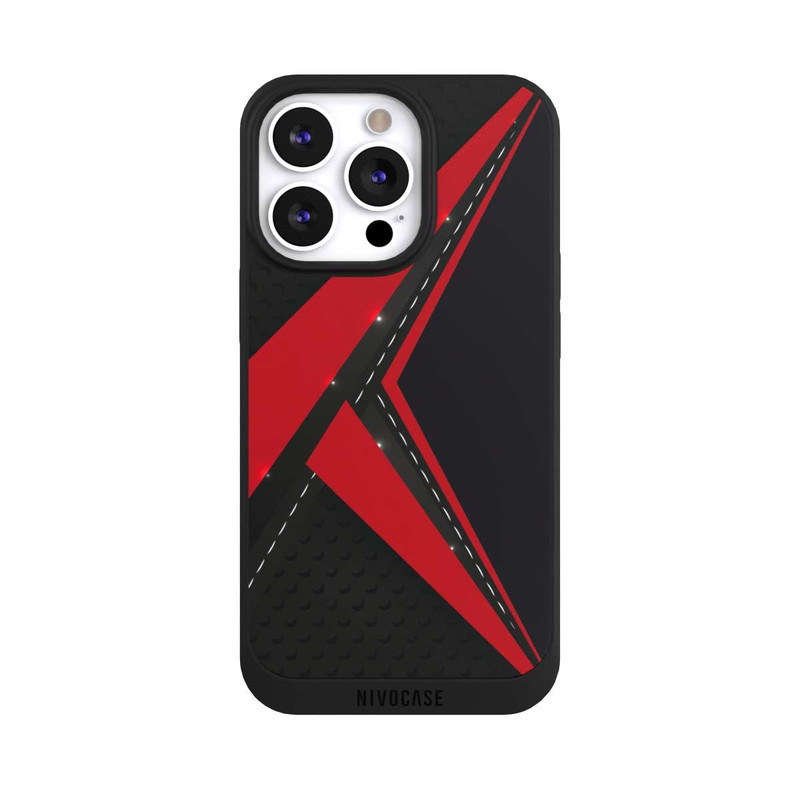 iPhone 13 Pro NIVOpure Carbon for Men - Red