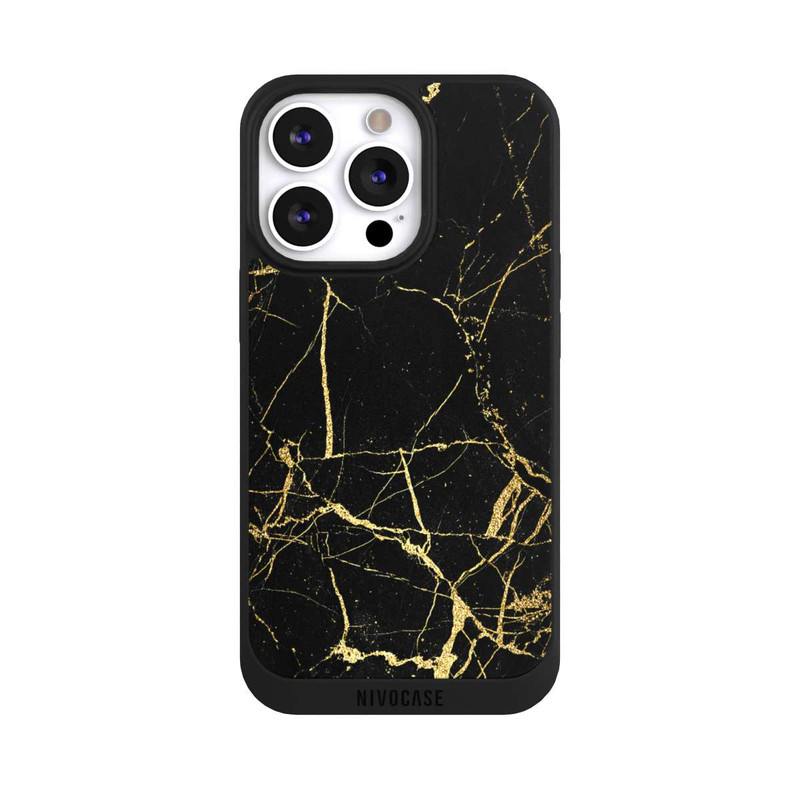 iPhone 13 Pro NIVOpure Marbre Noir et Or
