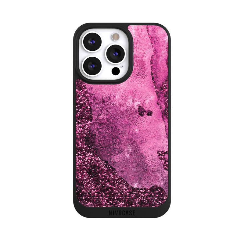 iPhone 13 Pro NIVOpure Pink Glitter Marble 2