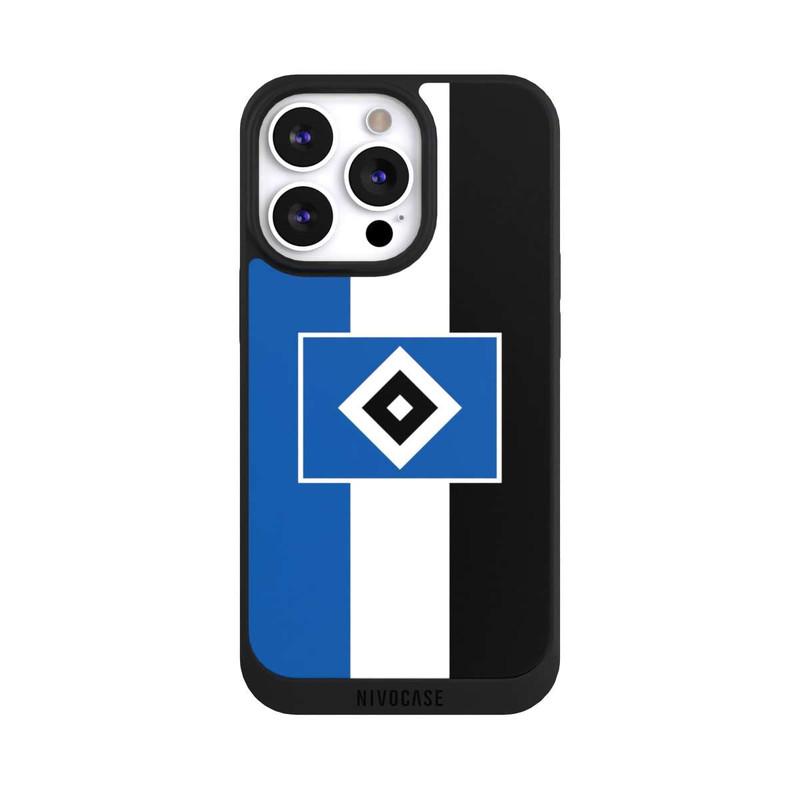 iPhone 13 Pro NIVOpure HSV Streifen - Blau-Weiß-Schwarz
