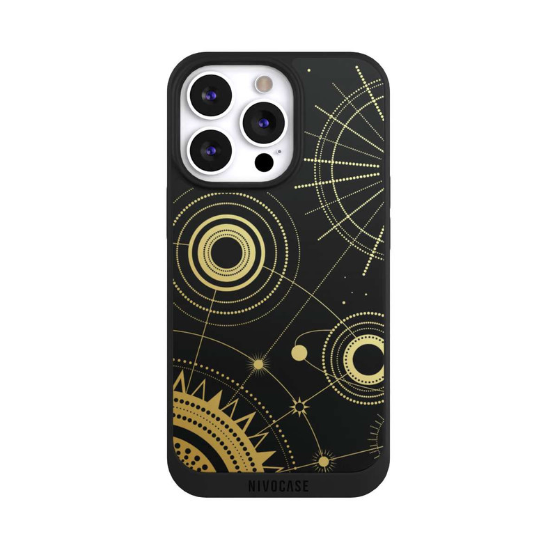 iPhone 13 Pro NIVOpure Le noir et l'or semblent abstraits