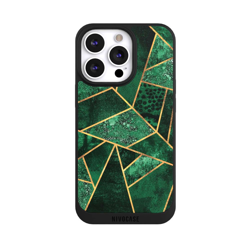 iPhone 13 Pro NIVOpure Tief Smaragdgrün Golddruck