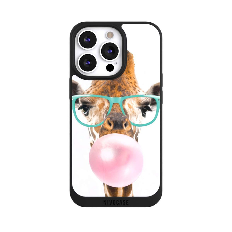 iPhone 13 Pro NIVOpure Giraffe mit Kaugummi