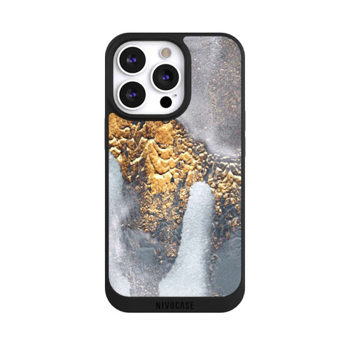 Apple iPhone 13 Pro NIVOpure Beton-Gold-Glitzerlook