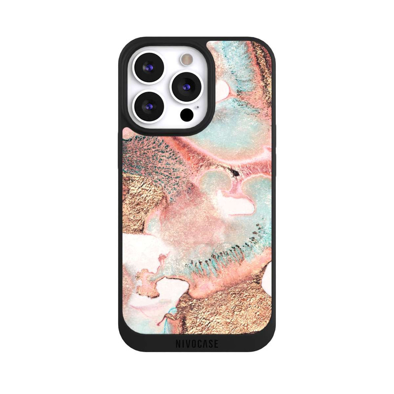 iPhone 13 Pro NIVOpure Hübscher Tintendruck gold