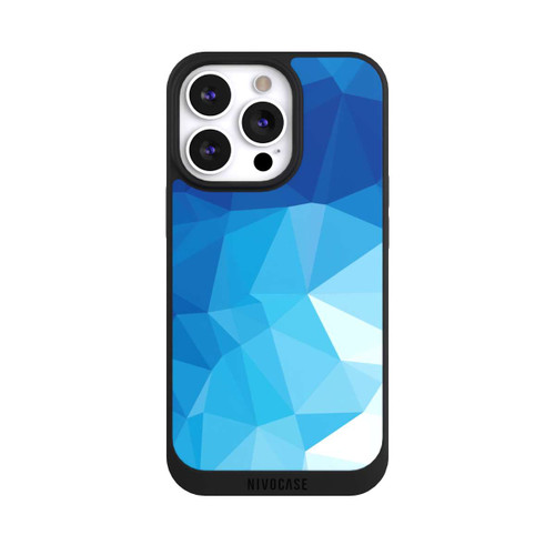 Apple iPhone 13 Pro NIVOpure Mosaïque Polygonale Bleue