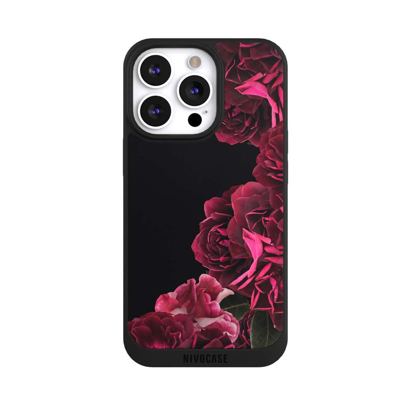 iPhone 13 Pro NIVOpure Vintage Rosen auf Schwarz