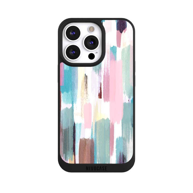 iPhone 13 Pro NIVOpure Abstrakte Pinselstriche in Pastelltönen