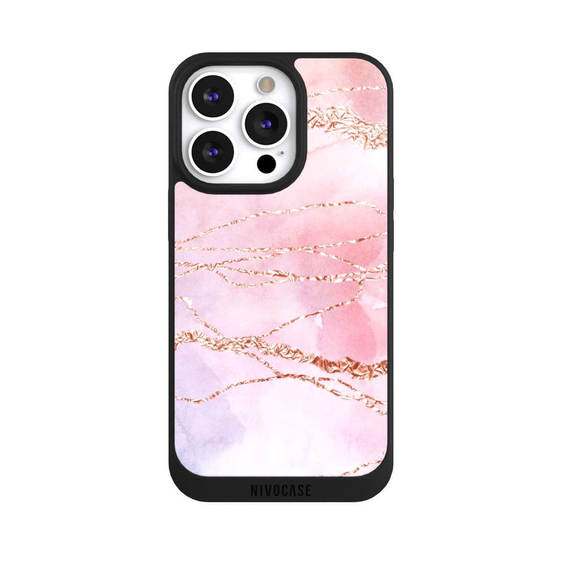 iPhone 13 Pro NIVOpure Glitter Look Pink Girly Marmor