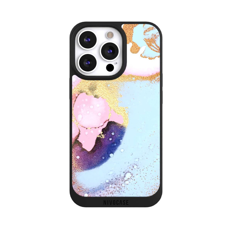 iPhone 13 Pro NIVOpure Pastell Glamour Tintenstruktur