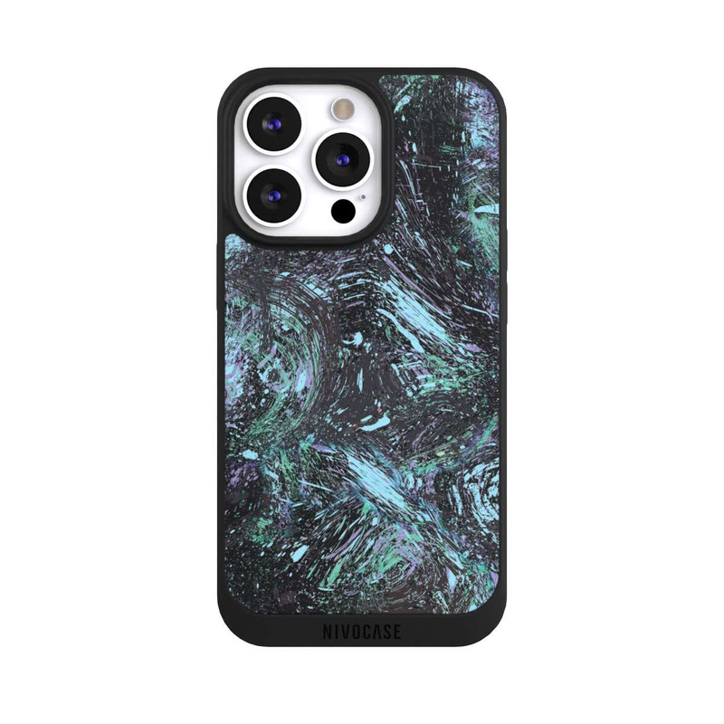 iPhone 13 Pro NIVOpure Abstrakt tropfender Staub lila