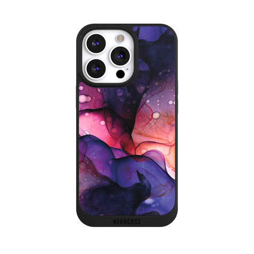 Apple iPhone 13 Pro NIVOpure Flüssige Kunst Lila-Pink