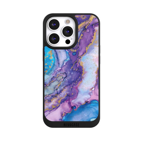 Apple iPhone 13 Pro NIVOpure Purple und Blue Swirl Ink