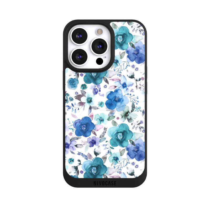 iPhone 13 Pro NIVOpure Winterblumensträuße Blau
