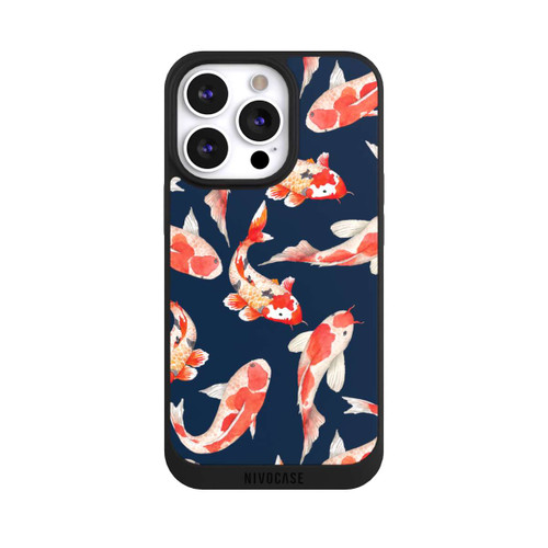 Apple iPhone 13 Pro NIVOpure Koi auf blauem Hintergrund