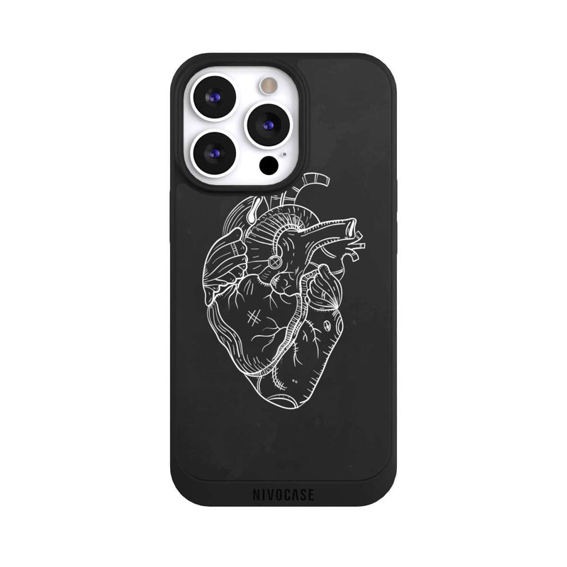 iPhone 13 Pro NIVOpure Heart Drawing Black