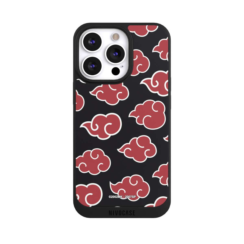 iPhone 13 Pro NIVOpure Akatsuki Pattern Black Big