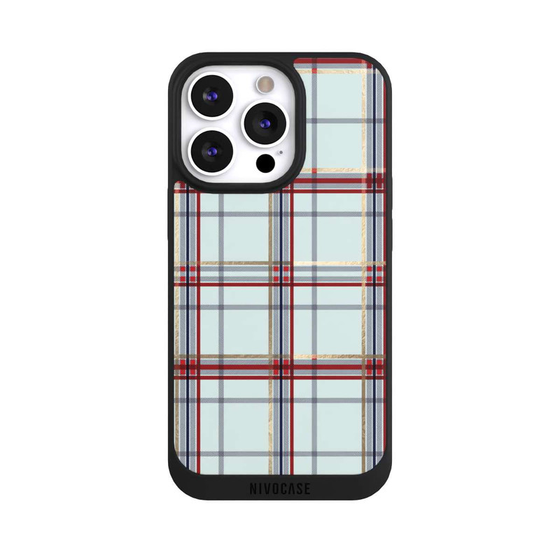 iPhone 13 Pro NIVOpure Tartan Bleu
