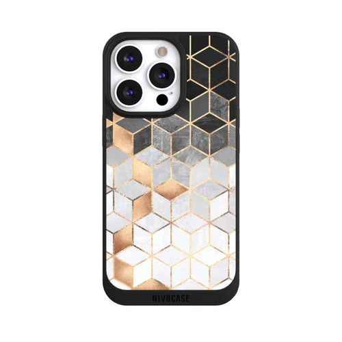 Apple iPhone 13 Pro NIVOpure Würfel dunkel und gold