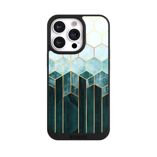 Apple iPhone 13 Pro NIVOpure Blaugrüne Sechsecke