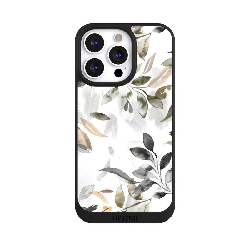 iPhone 13 Pro NIVOpure Feuilles neutres à l’aquarelle