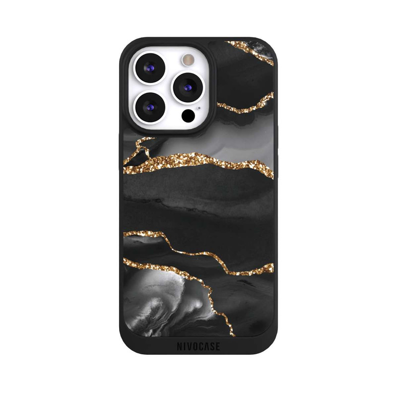 iPhone 13 Pro NIVOpure Look Marbre Rayé Or