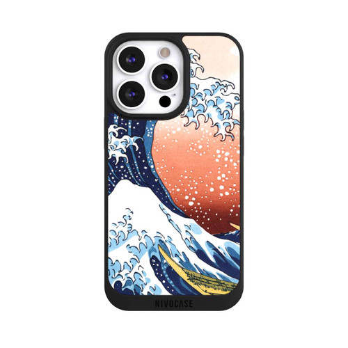 Apple iPhone 13 Pro NIVOpure La Grande Vague de Kanagawa Rouge