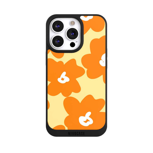 Apple iPhone 13 Pro NIVOpure Retro Blumenmuster Päivi Gelb Orange