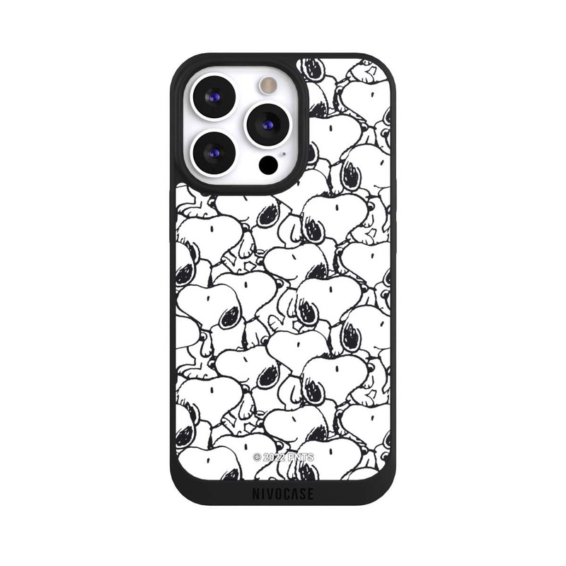 iPhone 13 Pro NIVOpure Snoopy Pattern Noir & Blanc