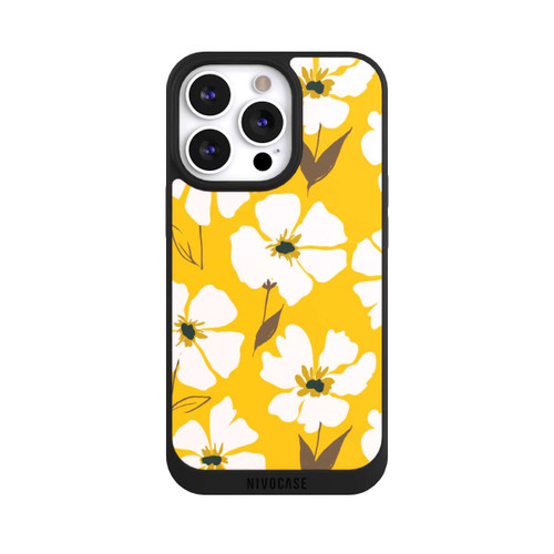 Apple iPhone 13 Pro NIVOpure Blumenwiese auf Gelb Ocker