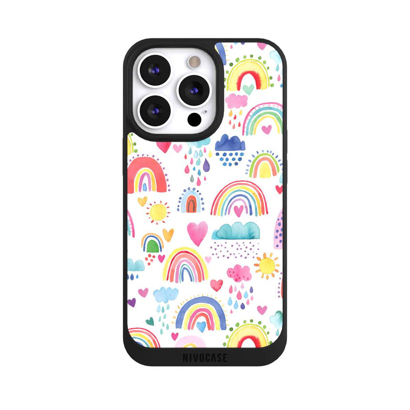 iPhone 13 Pro NIVOpure Lovely Rainbows Multi Rouge