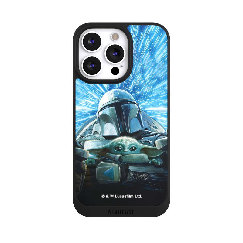 iPhone 13 Pro NIVOpure Grogu and Mando Flying Blue
