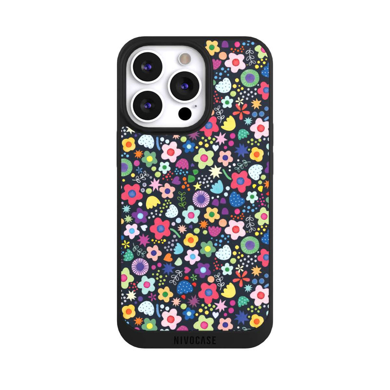 iPhone 13 Pro NIVOpure Psychedelic Flowers Multi Black