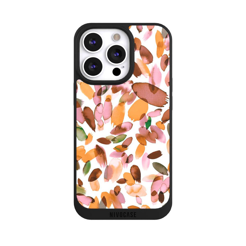 iPhone 13 Pro NIVOpure Watercolor Petal Stains Orange