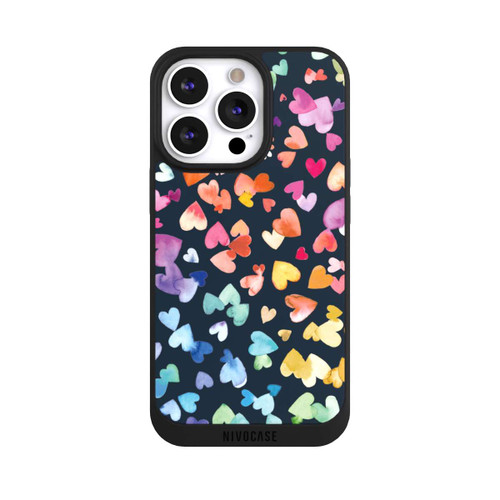 Apple iPhone 13 Pro NIVOpure Valentinstag Herzen Schwarz