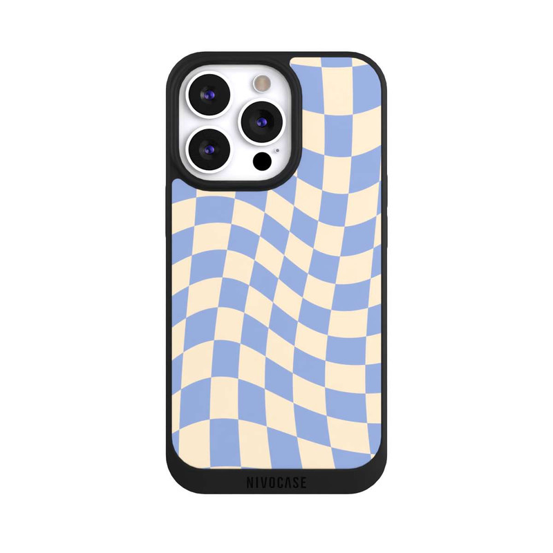 iPhone 13 Pro NIVOpure Schachbrett Blau