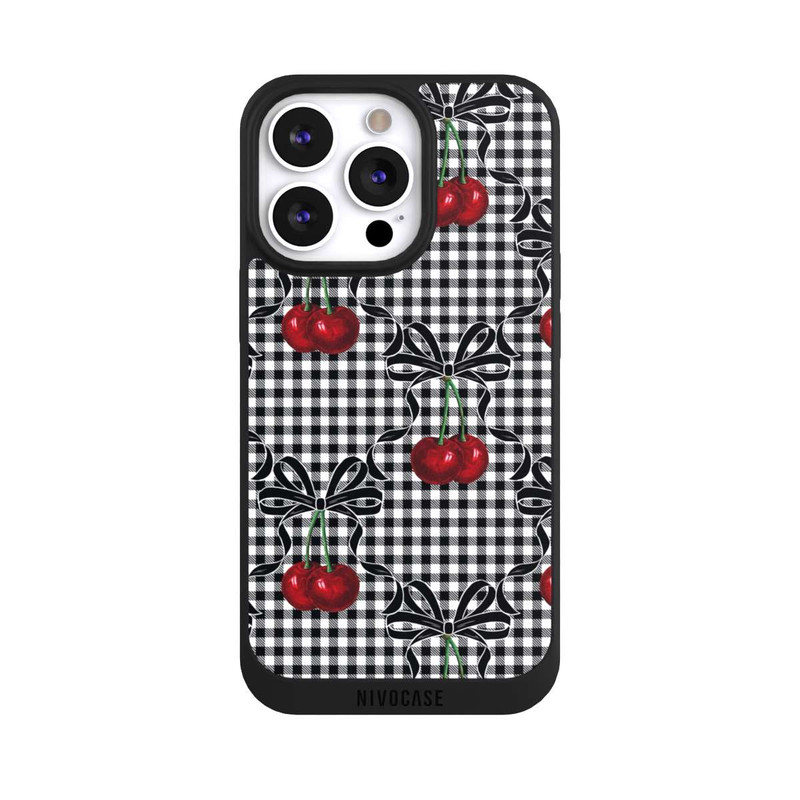 iPhone 13 Pro NIVOpure Cherry Pattern Black
