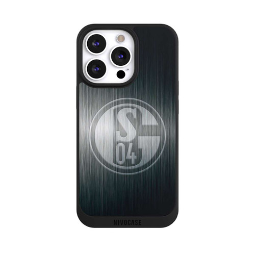 Apple iPhone 13 Pro NIVOpure Schalke 04 Metall Look