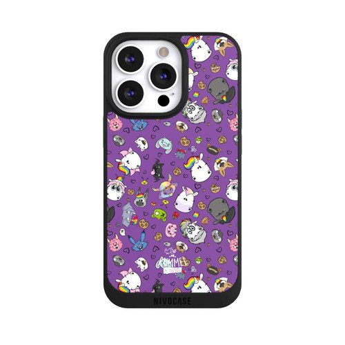 Apple iPhone 13 Pro NIVOpure Muster Lila Hintergrund Pummeleinhorn