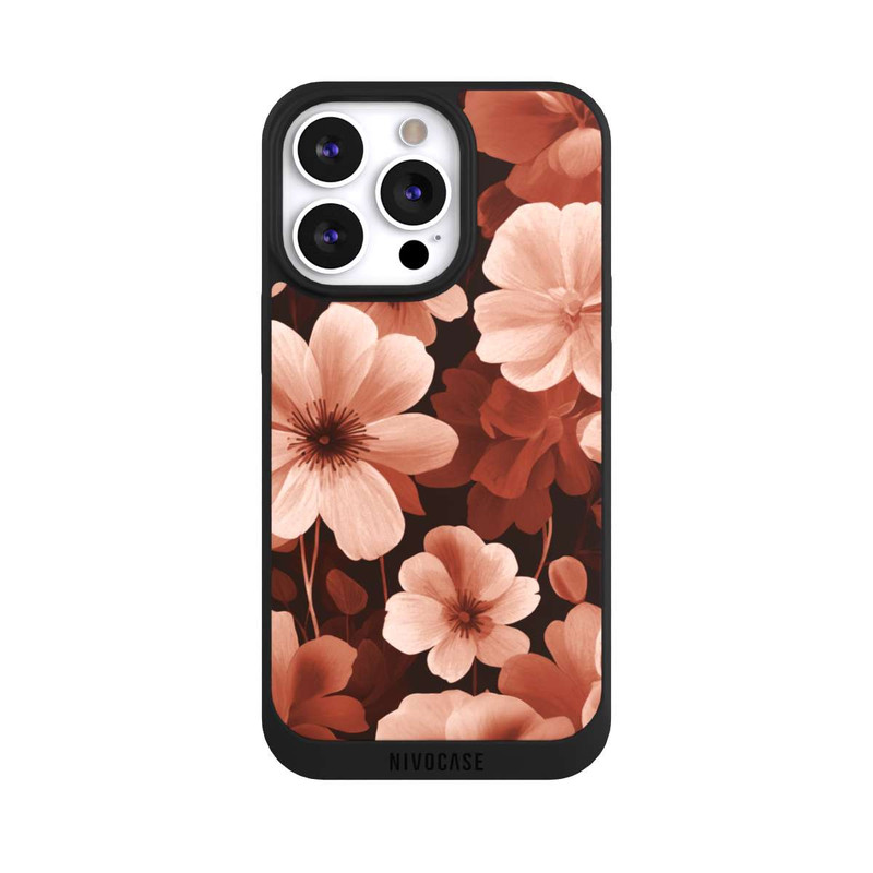 iPhone 13 Pro NIVOpure Red Negative Flowers with AI