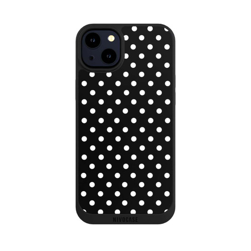 Apple iPhone 14 Plus NIVOpure Polka Dots Schwarz und Weiß